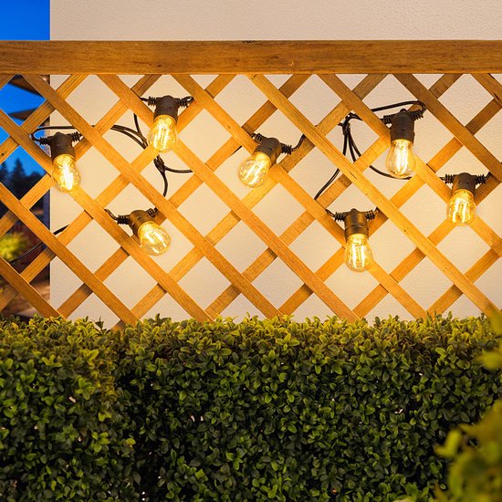 Cordon lumineux Solar 20 mètres avec 40 lumières double filament