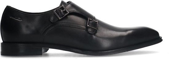 Van Lier - Homme - Chaussures à boucles en cuir noir - Taille 45