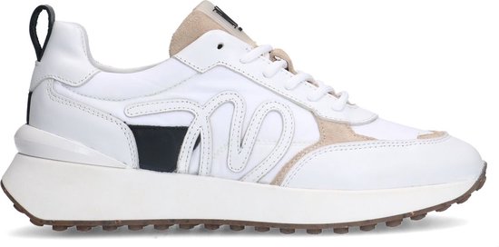 Lage Sneakers Manfield Sneakers Wit Dames Manfield Dames Beige