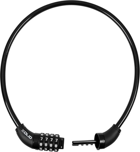 Xolid Kabelslot - Cijferslot - 4-cijferig - Ø 10 mm - 65 cm - Zwart van XO — afbeelding 4