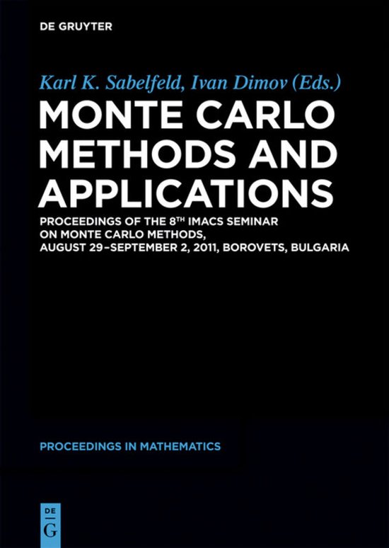 Monte Carlo Methods and Applications - cover