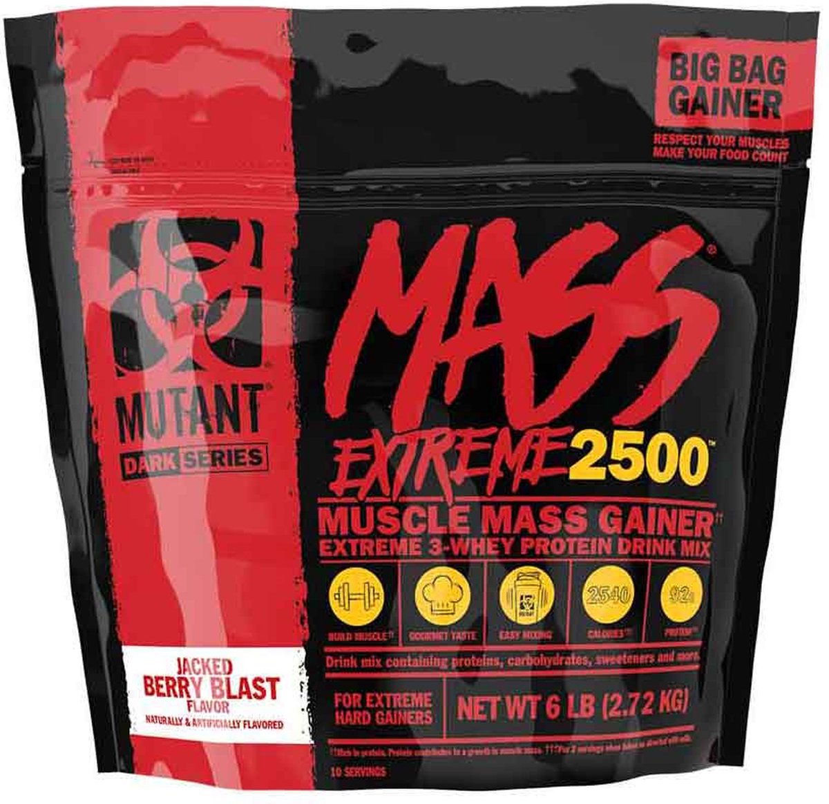 Goedkoopste Mutant Mass XXTreme 2500 2720gr Jacked Berry