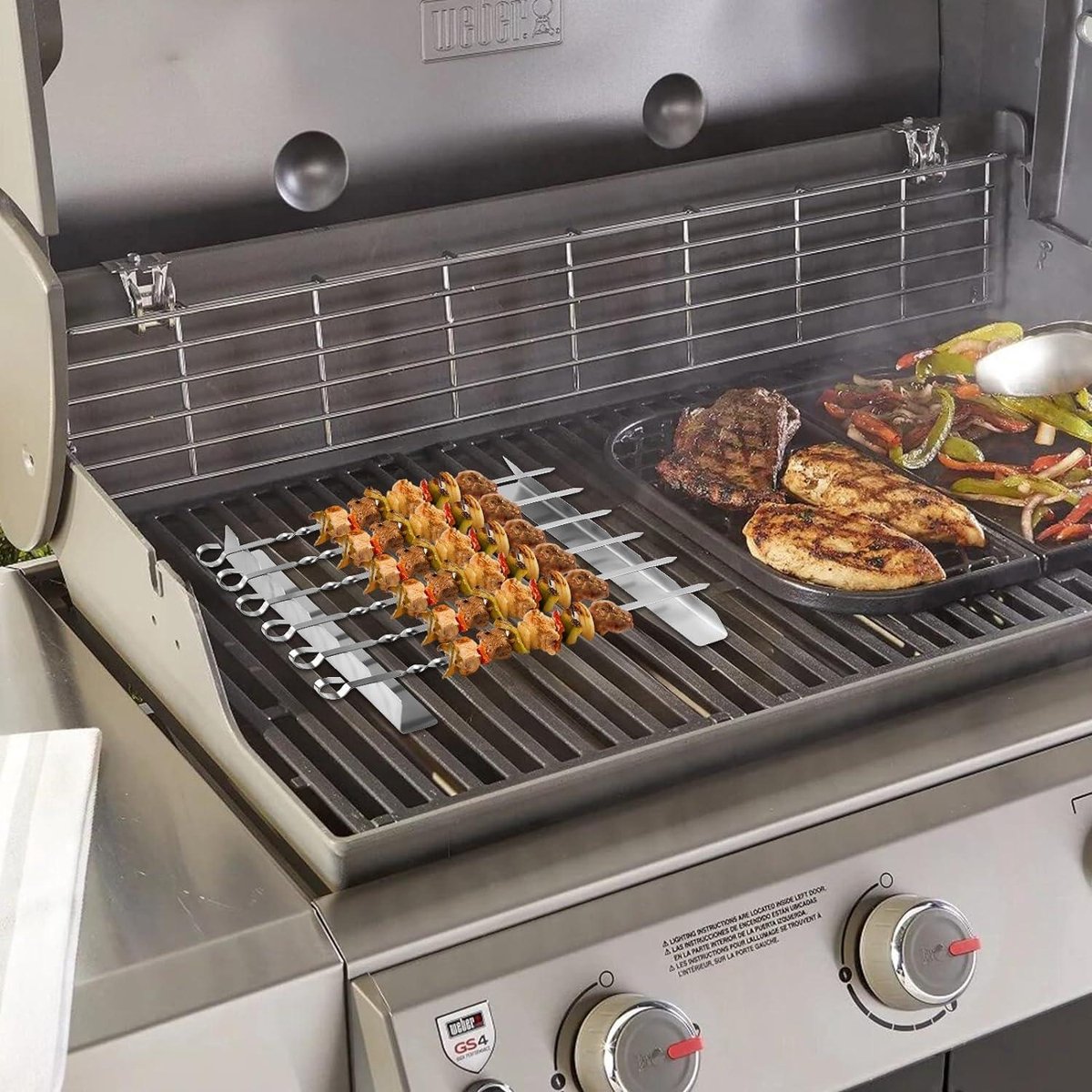 Brochettes Acier Inoxydable VIFERR 25cm Brochettes Rotatives VIFERR Acier Inox - 10 Brochettes 2 Supports - 25cm - Pour Four Et Air Fryer Accessoire Four Airfryer Brochettes Acier Inoxydable VIFERR 25cm Brochettes Rotatives VIFERR Acier Inox - 10 Brochettes 2 Supports - 25cm - Pour Four Et Air Fryer Accessoire Four Airfryer