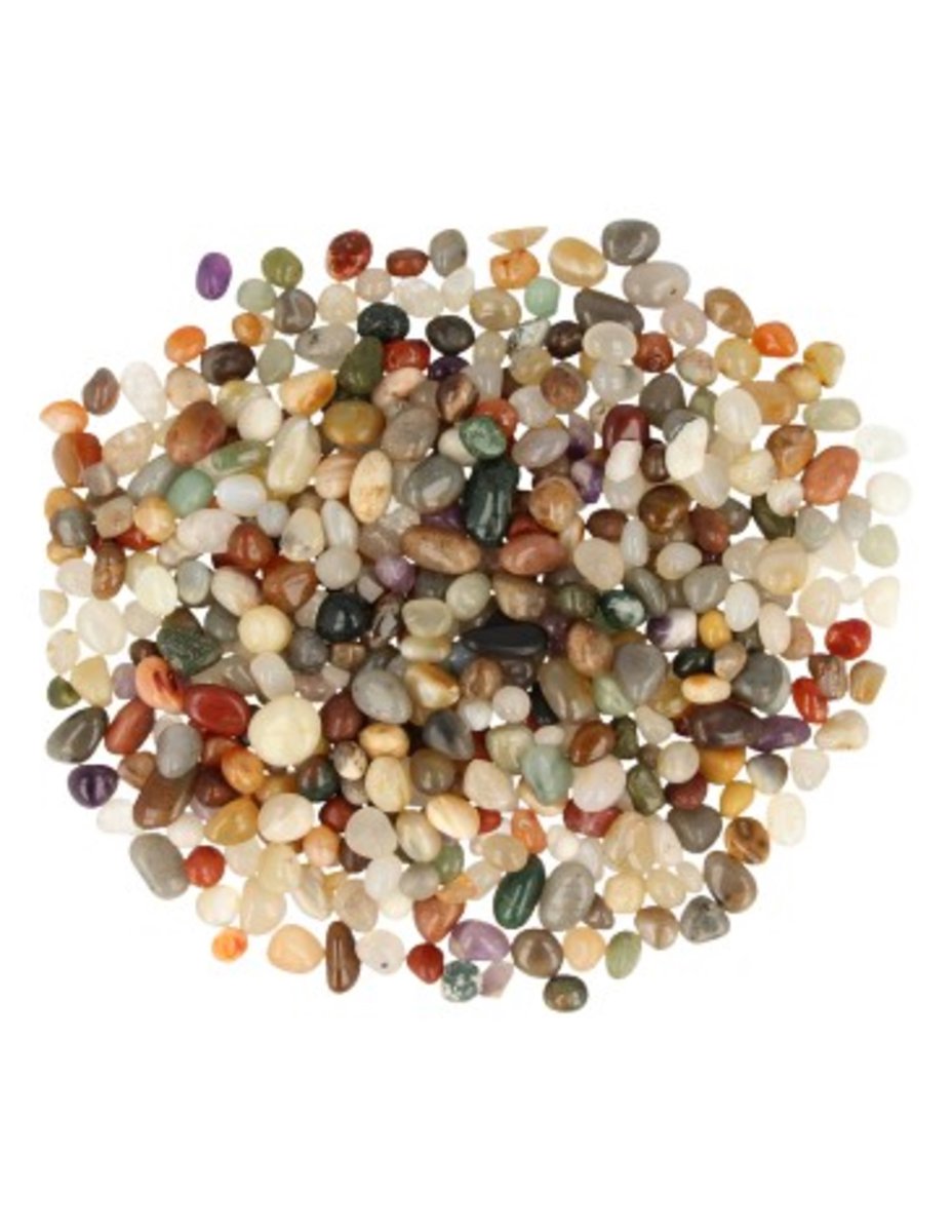 Ruben Robijn India mix 100 gr. trommelstenen (mt1-2) Bonte kleuren