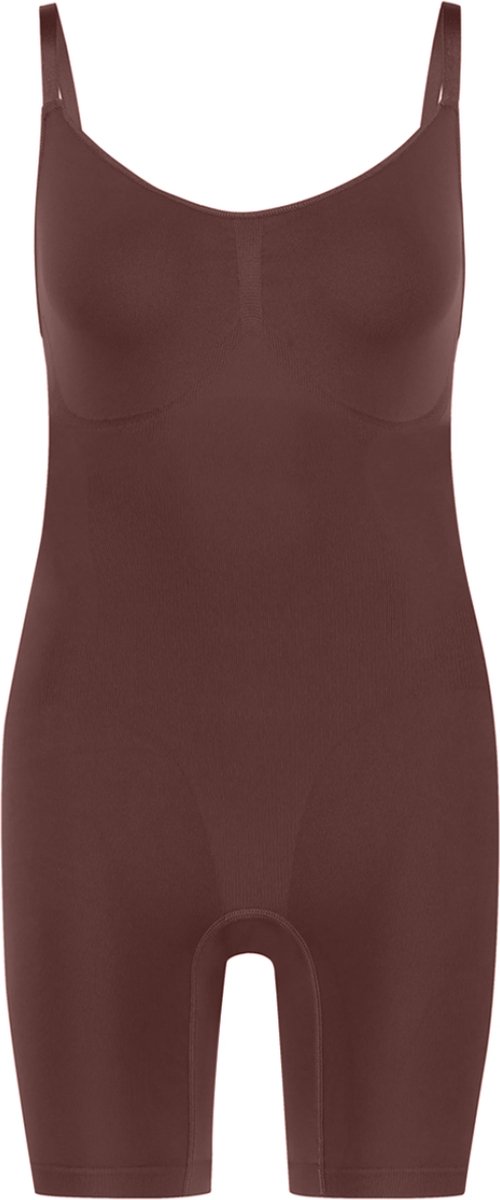 Teep Corrigerende Body Shapewear – Corrigerende Body’s – Corrigerend Ondergoed Dames – Shapewear Dames – Bruin – Maat XL