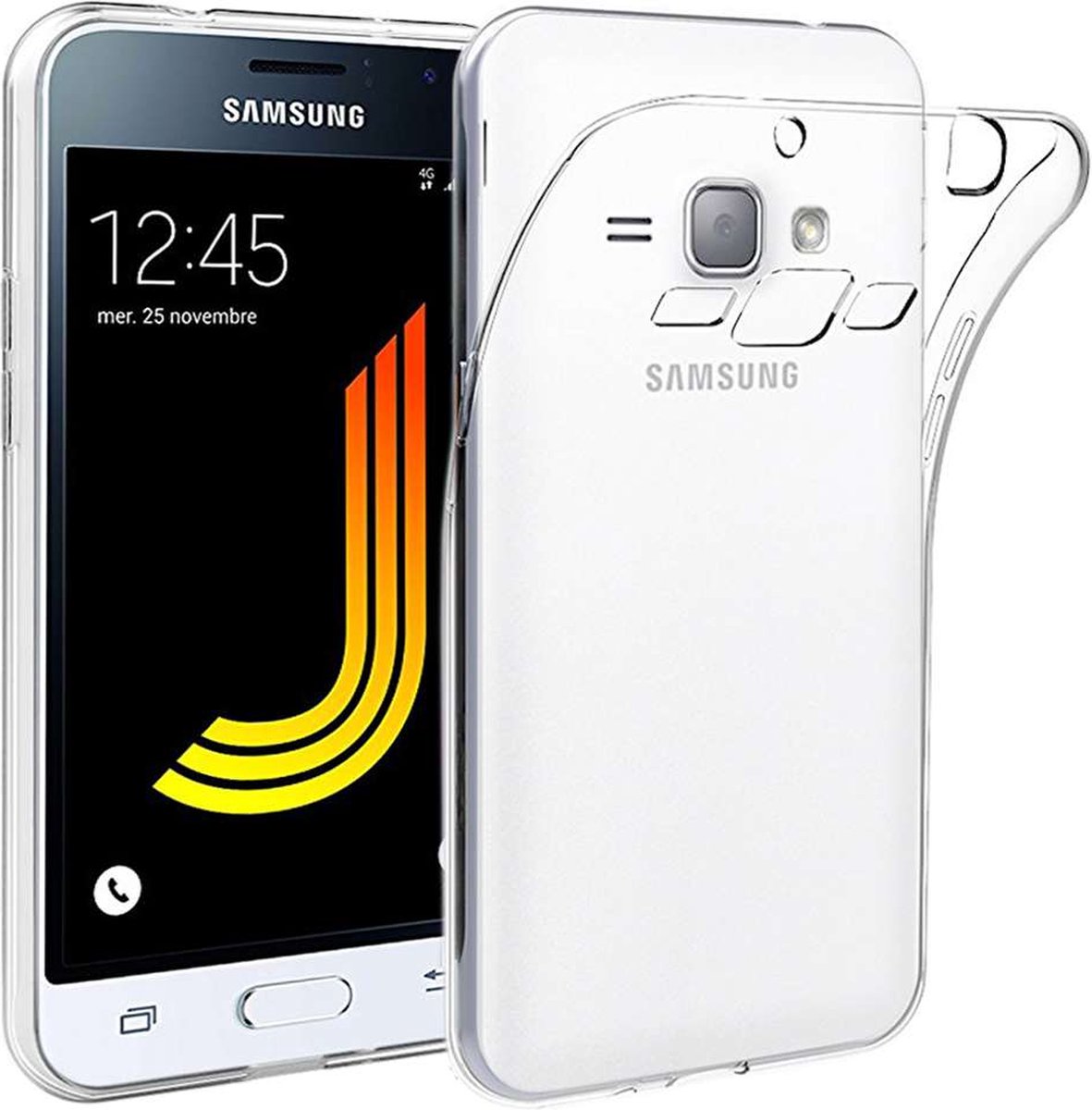 ebestStar - Hoes geschikt voor Samsung J1 Galaxy SM-J100F (2015), Back Cover, Beschermhoes anti-luchtbellen hoesje, Transparant