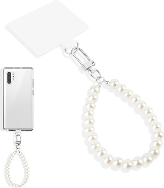 Universele Telefoonkoord - Telefoonketting met Clip - Verstelbare Telefoonkoord - Oranje