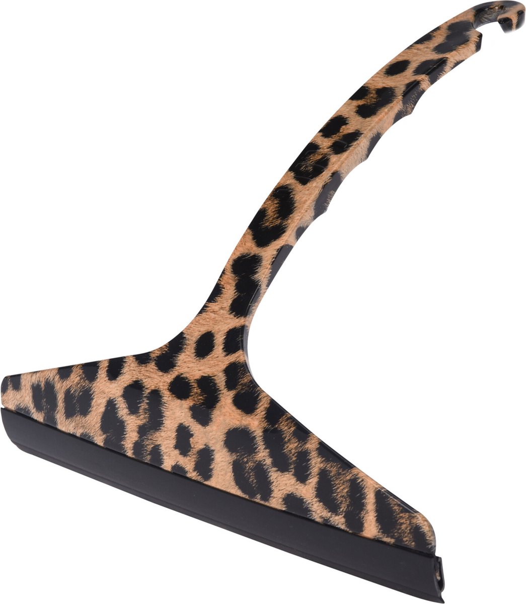 Goedkoopste Ultra Clean Raamwisser - raamtrekker - douchewisser - panter print - pp kunststof - 21 x 20 x 3 cm