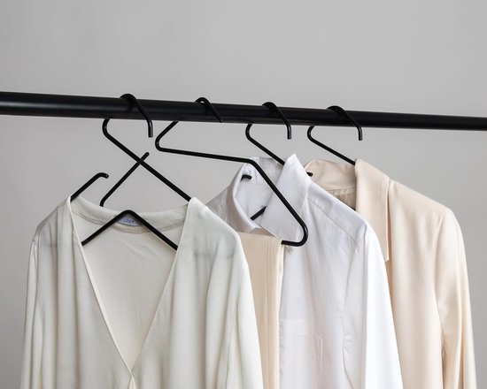 Kleerhangers van kunststof, 100-delige set met antislip oppervlak
