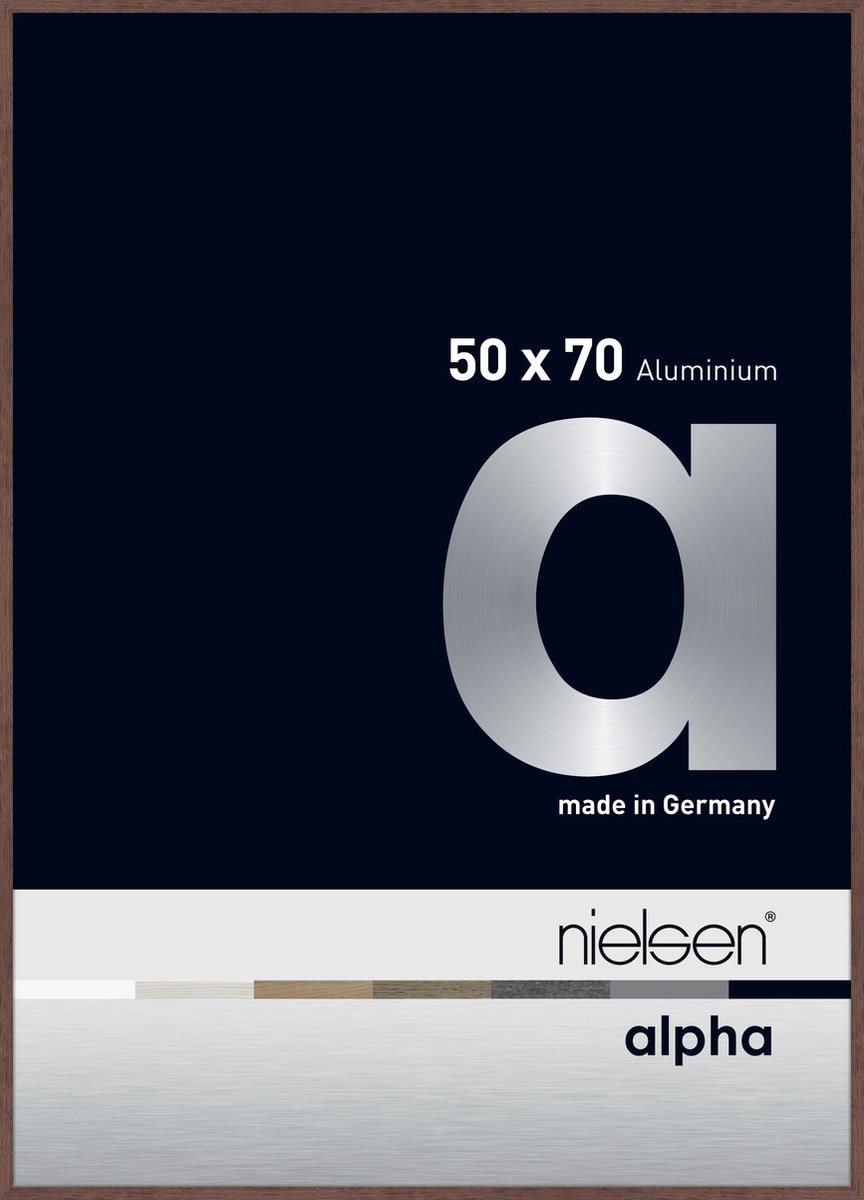 Nielsen Alpha Aluminium Wissellijst Wenge 50x70cm