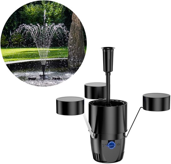 BluGarda - BluSkimmer 2.500 - Drijvende skimmer voor in vijver - Met fontein set
