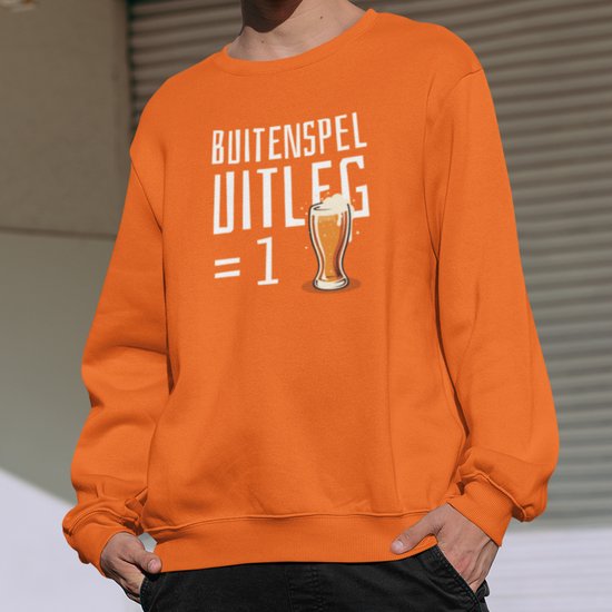 Oranje EK Trui Buitenspel Uitleg Is Een Biertje MAAT M Uniseks Feestkleding bol