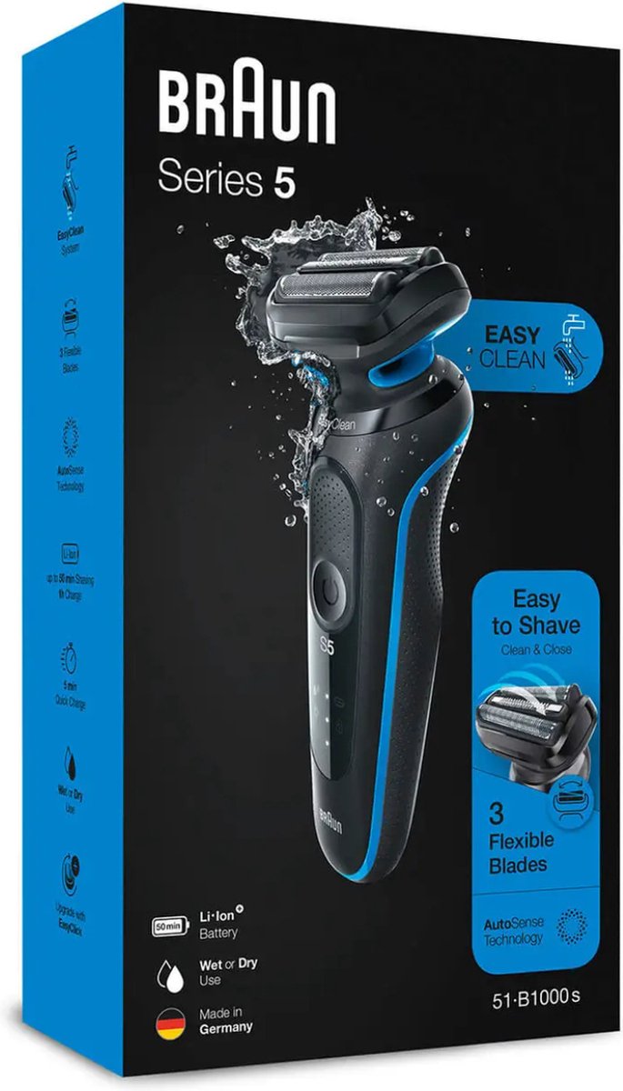 Braun 5 51-B1000s Blauw - afbeelding 3