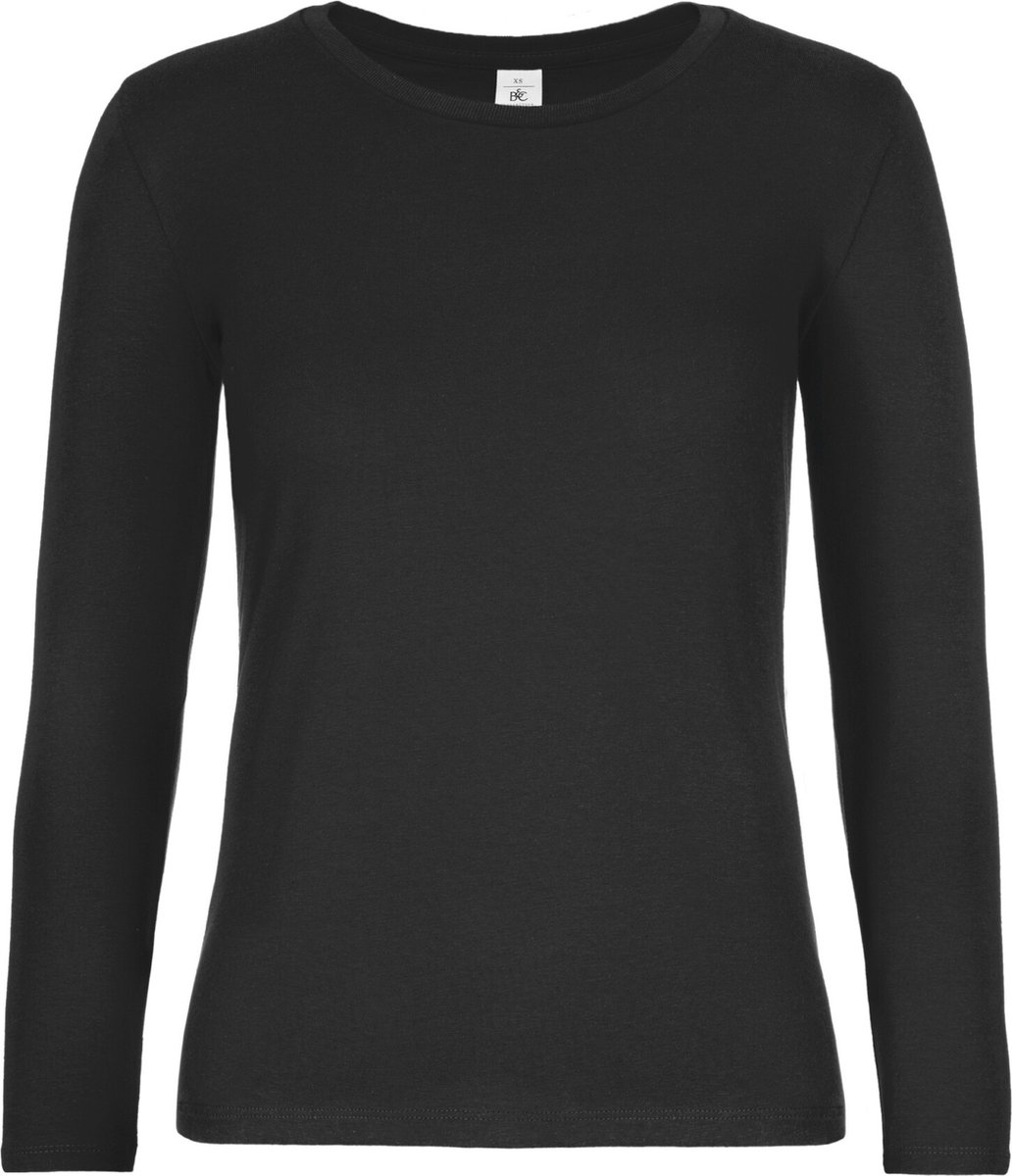 B&C BE INSPIRED - Women´s T-Shirt #E190 Long Sleeve - Black - M