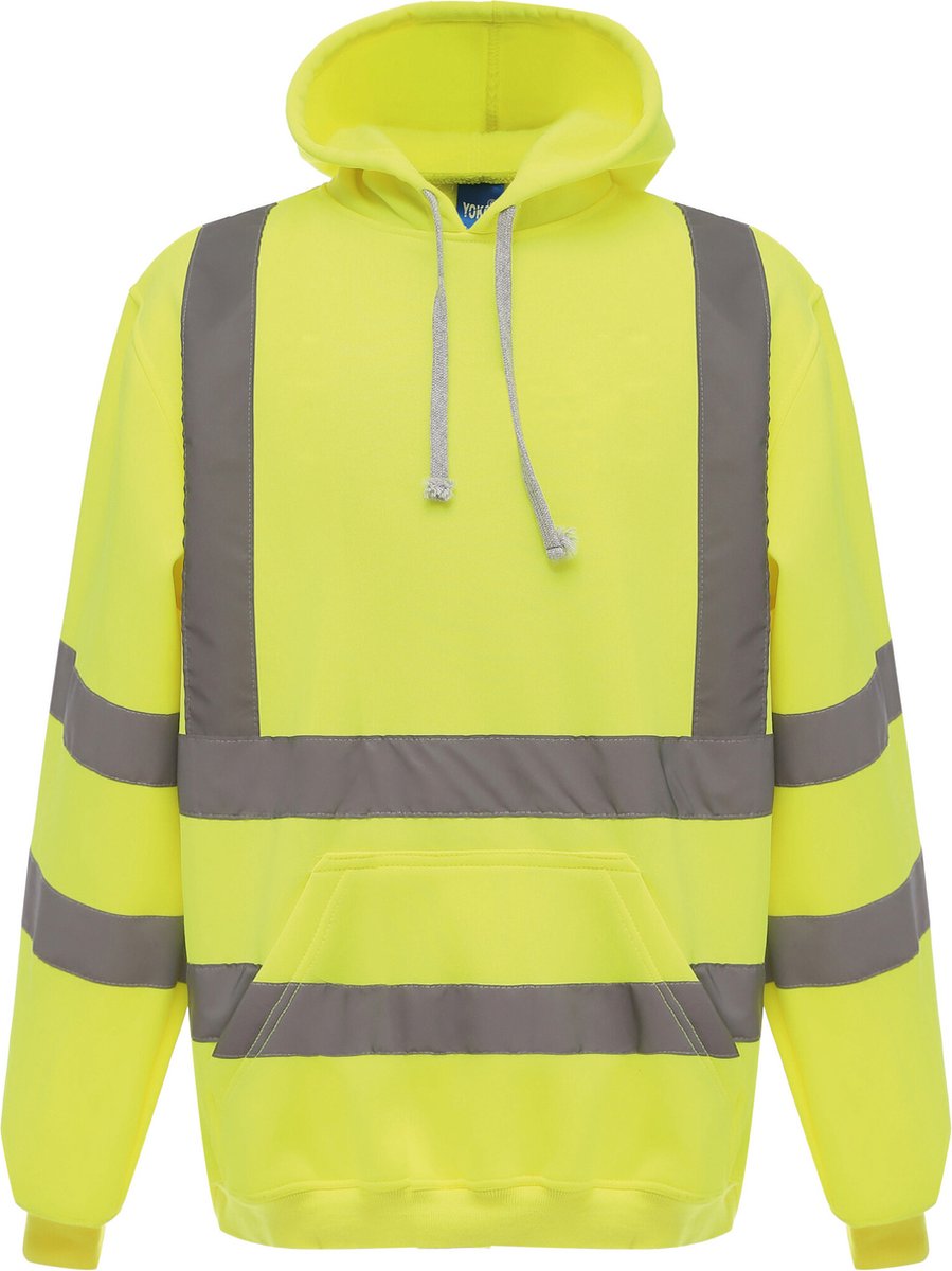 Yoko Hi-Vis pullover hoodie YHVK05 - Hi Vis Yellow - XXL