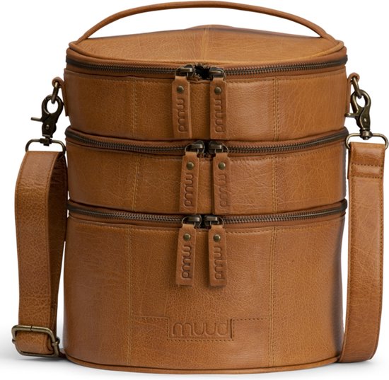 Handgemaakt leren tas voor creatieve projecten