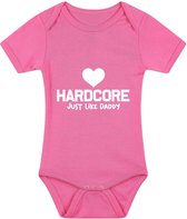 Love Hardcore just like daddy Meisjes Rompertje - romper - baby - babykleding - babyrompertje - kado - cadeau