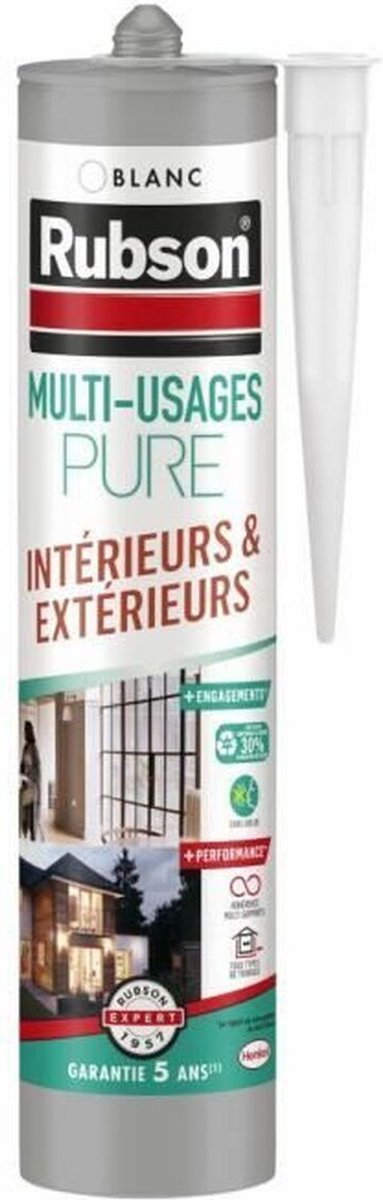 Plamuur - RUBSON - PURE - Multifunctioneel - Wit - 280 ml