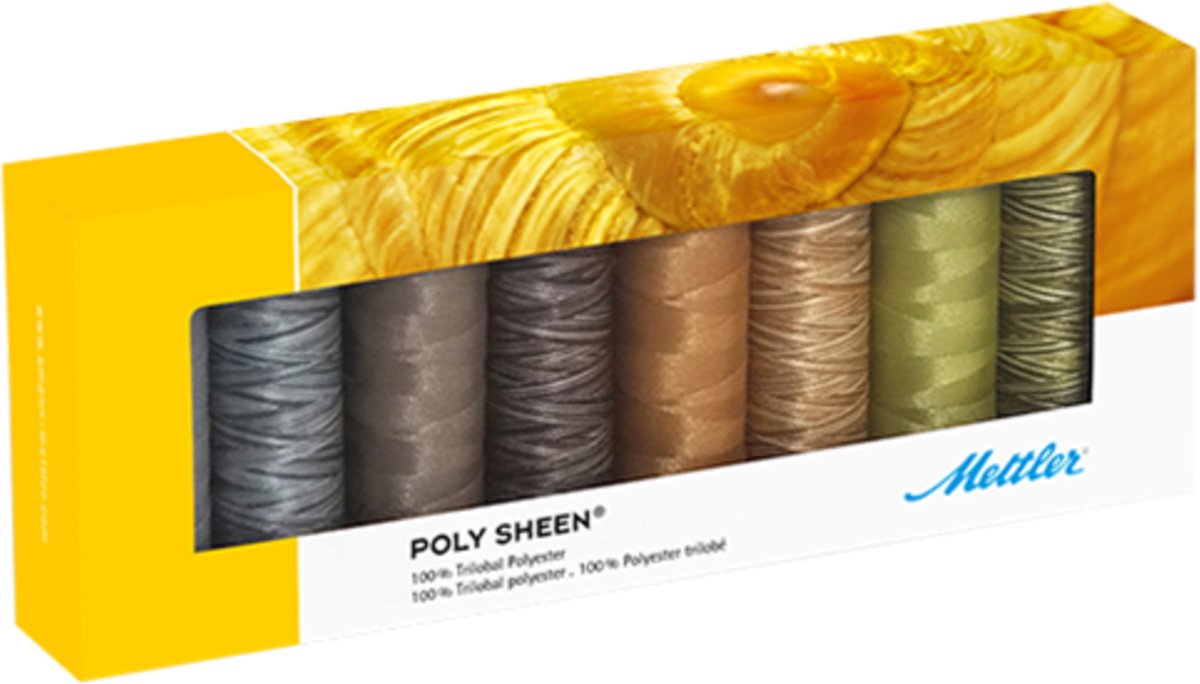 Borduurgaren Neutrals - assorti - 8 stuks - Polysheen - 200 meter