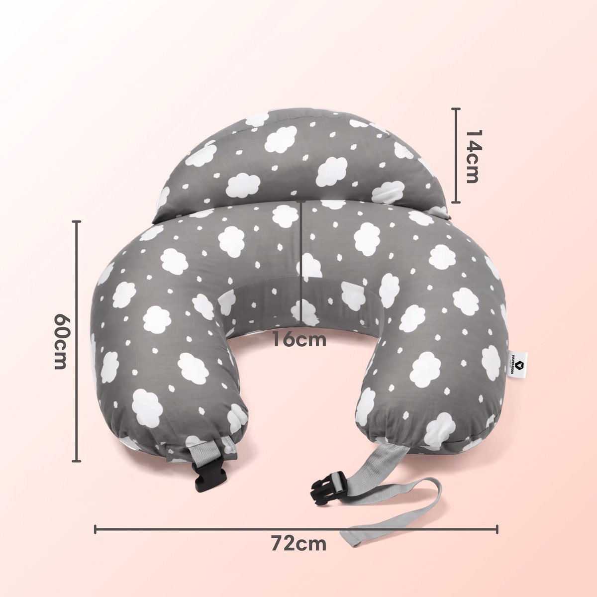 Vulpes Goods® BabyCare - Voedingskussen - Zwangerschapskussen incl. afneembare hoes - 3in1 - Uniek Design — cadeau in Cadeau-ideeën - foto 8