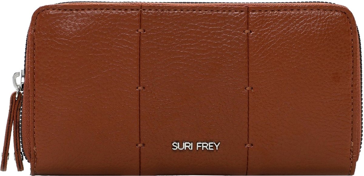 SURI FREY Portemonnee Dorothy Zip Around Wallet Cognac Bruine