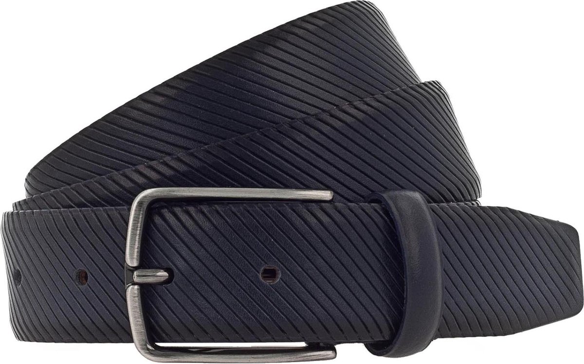 Vanzetti Leren Riem 35mm Leather Belt W110 Marine Blauw