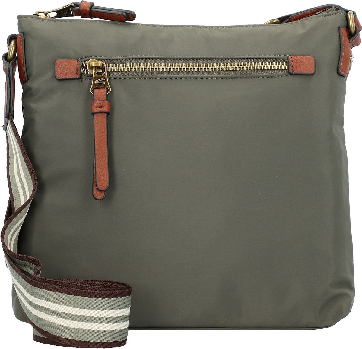 camel active Schoudertas Bari Cross Bag Khaki Groene