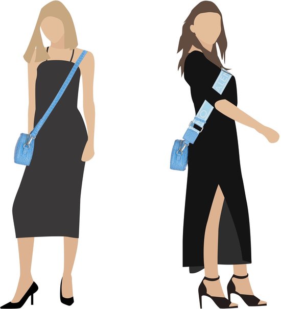 VALENTINO Sac à épaule bandoulière Miramar Crossbody Bag Polvere Bleu clair
