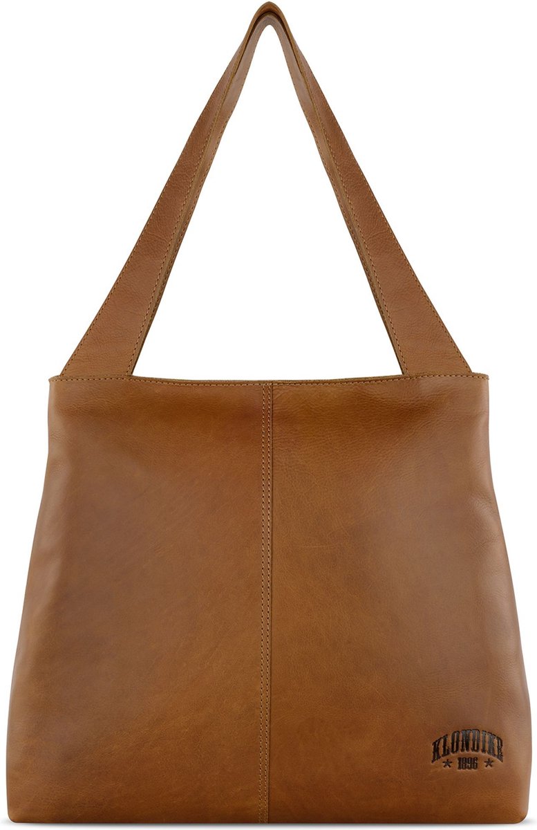 KLONDIKE 1896 Leren Schoudertas Rush Katrina Shopper Cognac Bruine