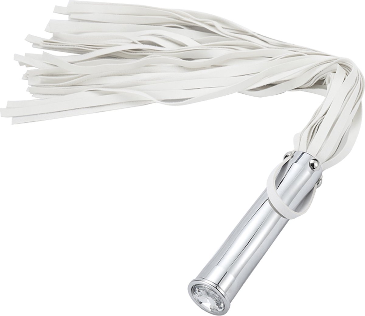 Goedkoopste Fixxx - Aluminium Flogger met Verborgen Buttplug - Wit