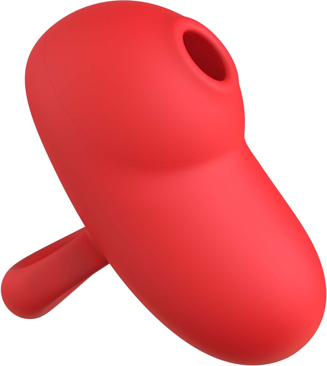 The Wave - Clitoris Sucker - Luchtdruk Vibrator met Handvat - Rood