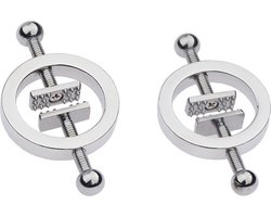 Fixxx - Metalen Ronde Tepelklemmen met Schroef - 2 stuks
