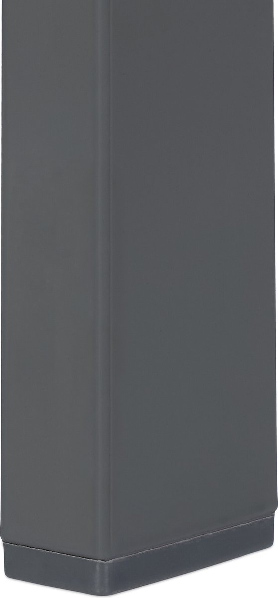 Balkontafel met houtlook 39x52x48cm - stalen frame, grijs thumbnail 6