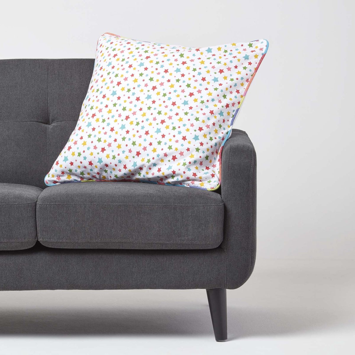 Homescapes Ster Katoenen Kussenhoes Met Rits 60 x 60 cm Multi