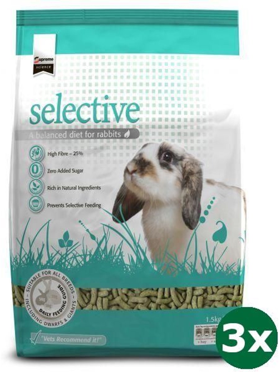 3x1,5 kg Supreme science selective rabbit