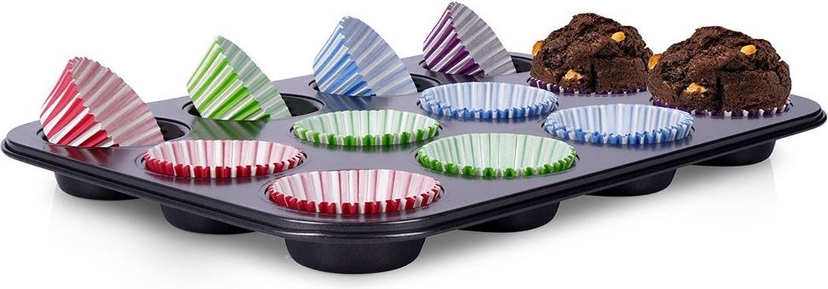 Muffinvorm met Papier Cupcake Vormpjes 13 delig - Bakvorm - Muffin - Vormpjes - Cupcake Voeringen - Muffinvormpjes