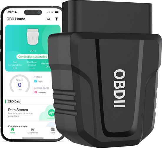 MMOBIEL OBD2 Scanner Bluetooth 5.4 - Auto Scanner Geschikt voor iPhone iOS & Android – Auto Diagnostische Codelezer [Versie 2024] – OBDII/EOBD Controleer Motorlamp - Foutcode Resetten/Wissen