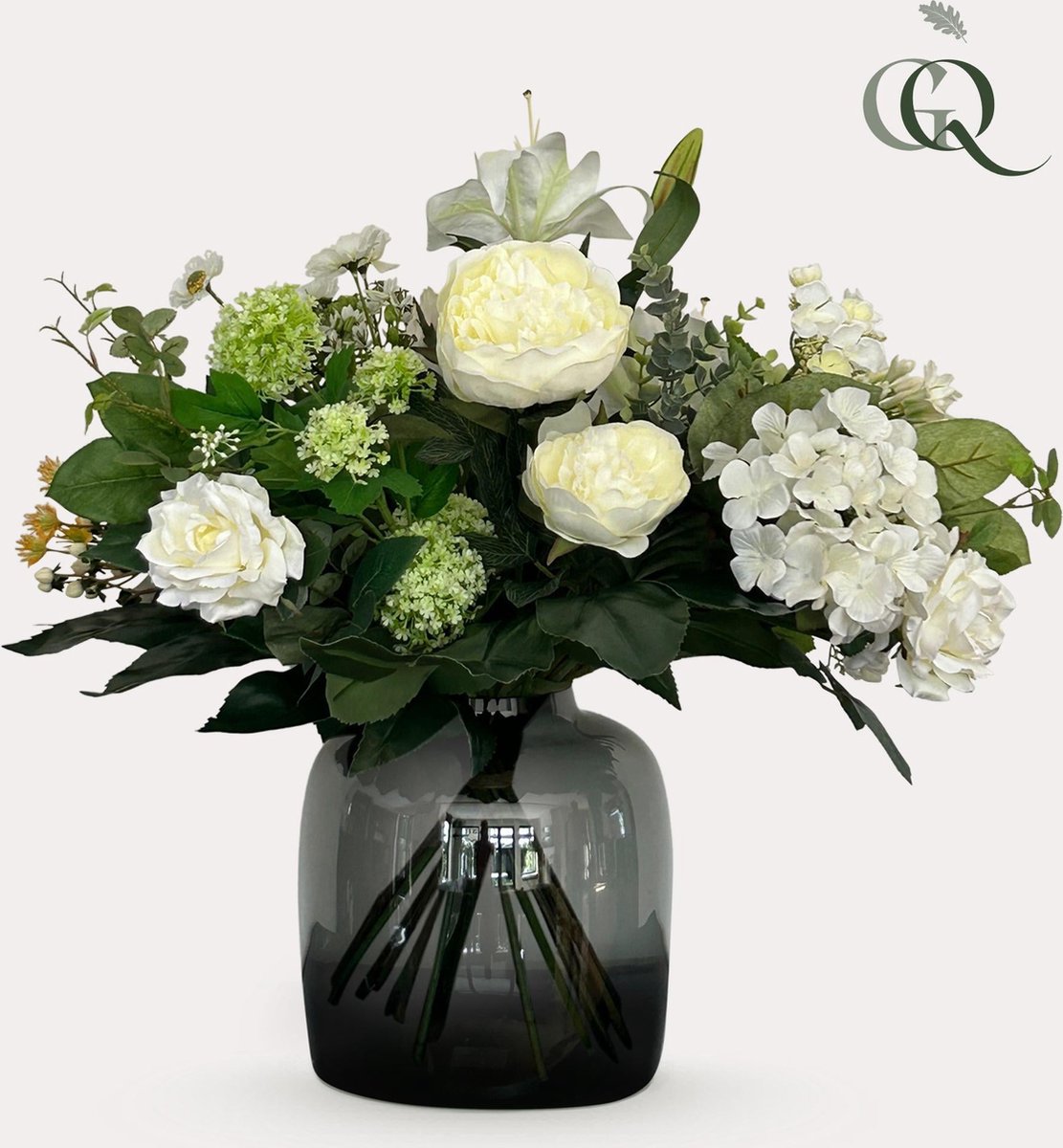 Kunstbloemen - Bouquet M - White Dream - 60 cm