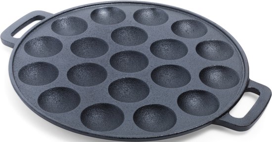 CuisiNoon Poffertjespan Bold Ø 24 cm anti-aanbaklaag zwart