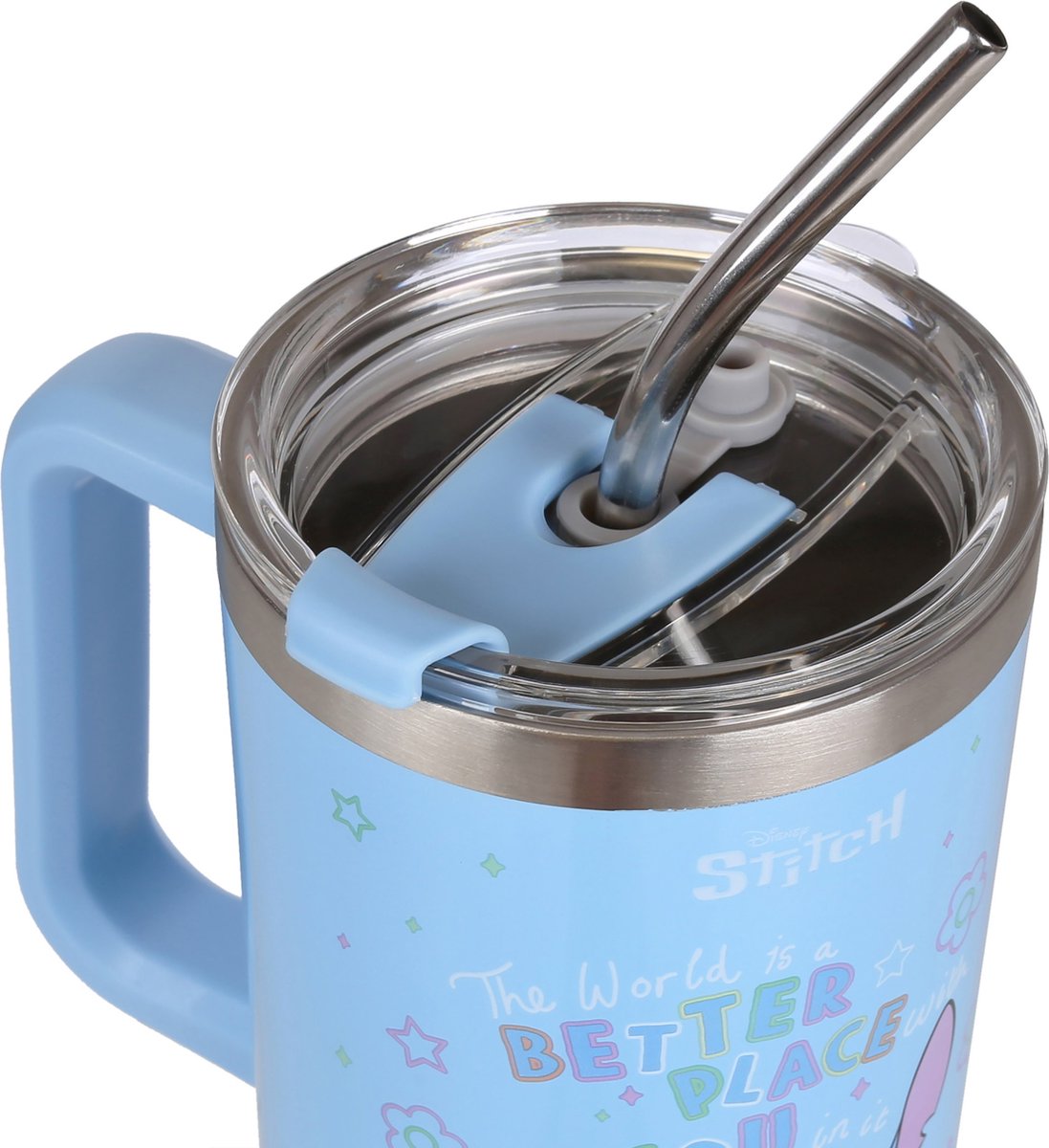Tasse de voyage multifonction Tomik Stitch Blue 900 ml