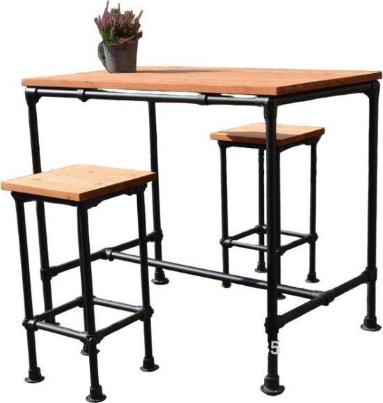 Design85 Tuintafel Margriet Bartafel Buiten 120 cm x 76 cm Weerbestendig