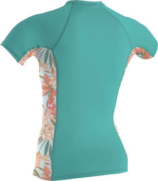 O'Neill Wetsuits Women's Wms Basic Skins Short Sleeve Rash Guard O'Neill UV Sun Protection - Black, L, L