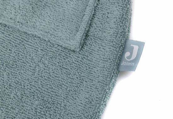 Jollein - Badjas Bébé Terry 3-4 Ans - Badjas Enfants avec Capuche - Vert Mer