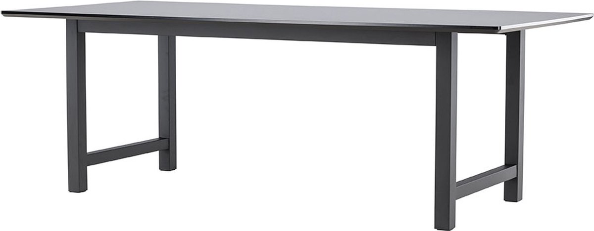 Oslo eetkamertafel 100x220cm zwart.