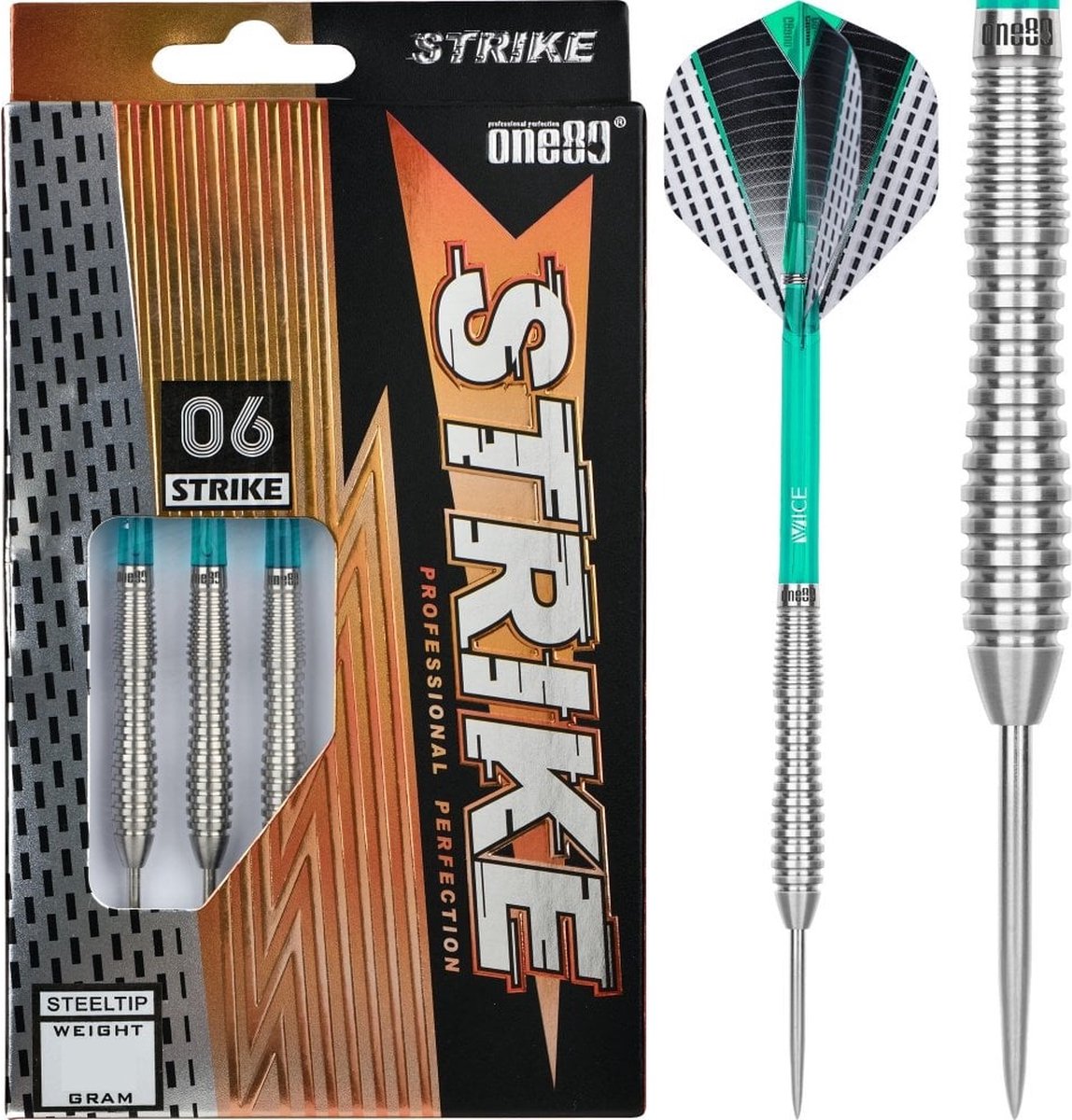 ONE80 Strike 06 80% - Dartpijlen 26 Gram