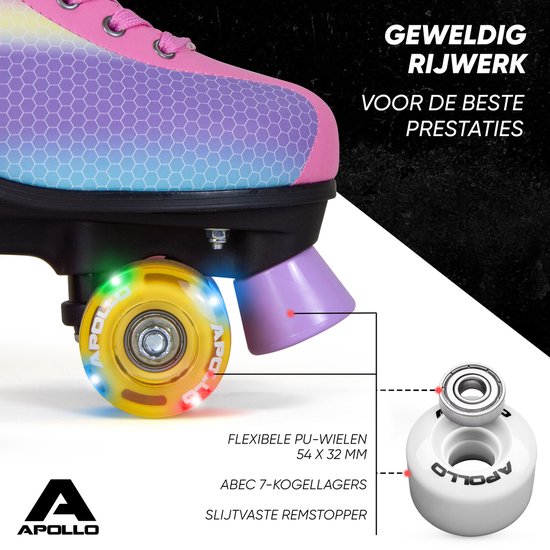 Apollo Retro Rolschaatsen Classic Roller - Disco