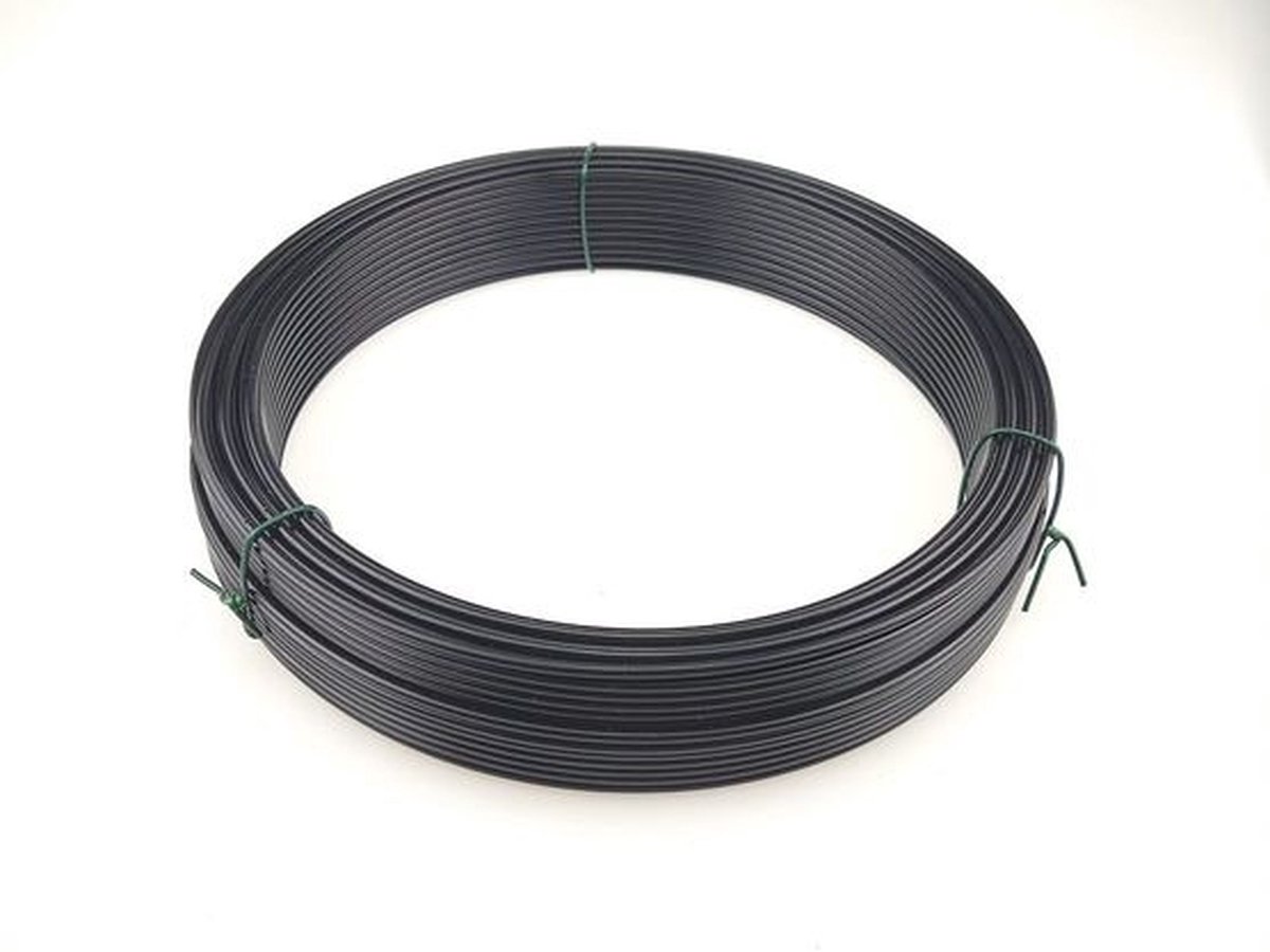 Wovar Spandraad Zwart 3,5 mm | Rol 100 meter