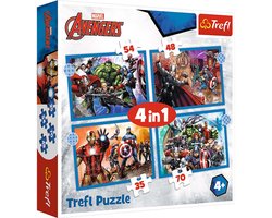 Puzzel Avengers 4-in-1 Disney Marvel kinderpuzzel
