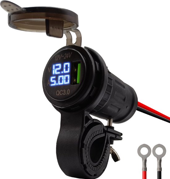 ProRide 12V USB Lader Motor - USB Aansluiting Motor - 1 Poort met... | bol