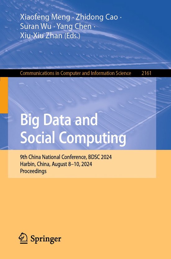 Springer Nature Proceedings Computer Science - Big Data and  ... - cover